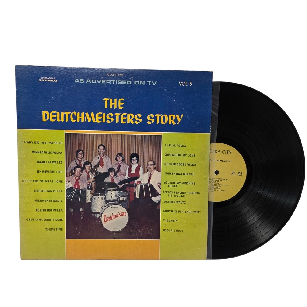 The Deutchmeisters Story Vol 5 LP Polka City PC 205 Vintage Vinyl Record*